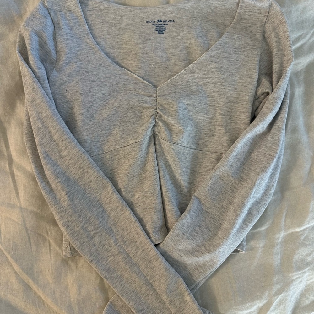 Brandy Light Gray Top